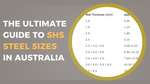 SHS Steel Sizes